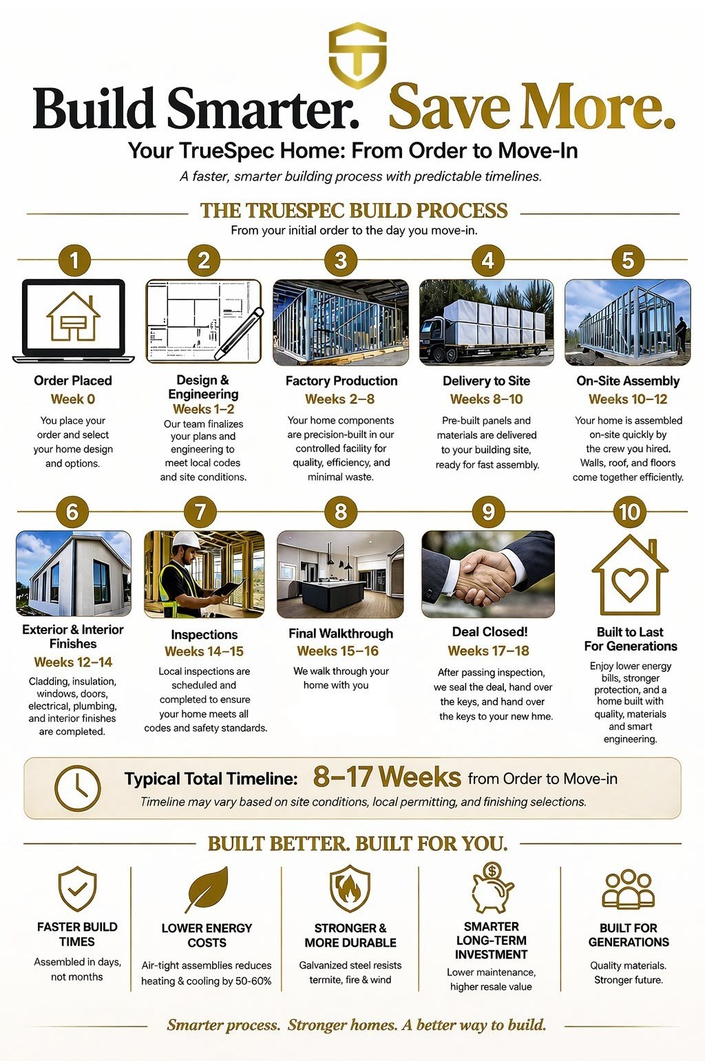 $139,900 The Meridian Contemporary Villa Prefab Kit | 1,960 SF | 4 BR 3 BA
