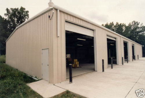 Steel Factory Mfg 50x50x16 Prefab Auto Repair Commercial Truck Storage Building
