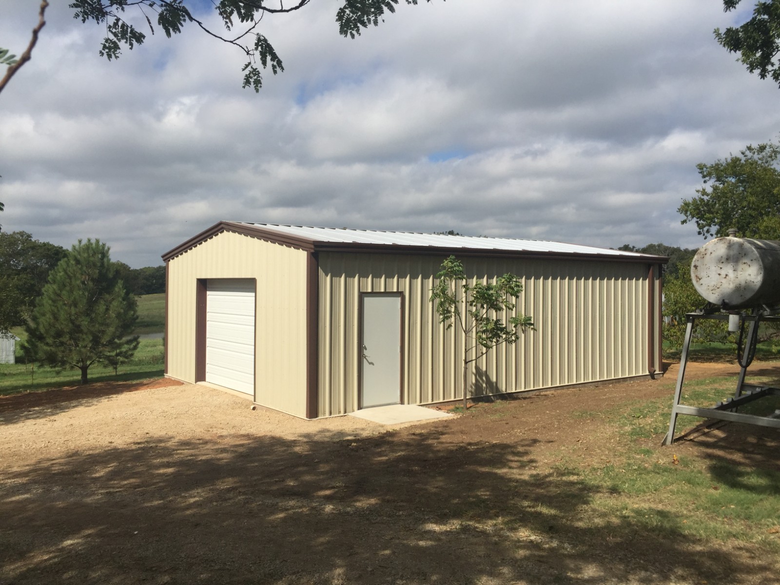 20x24x8 Steel Building Kit | Galvanized frame | Cold formed steel building