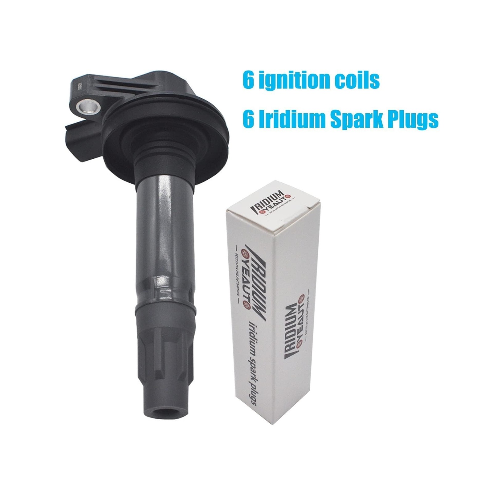UF-553 Ignition Coil Pack 7T4Z12029E And Iridium Spark Plug 5019 Se… Fast Ship