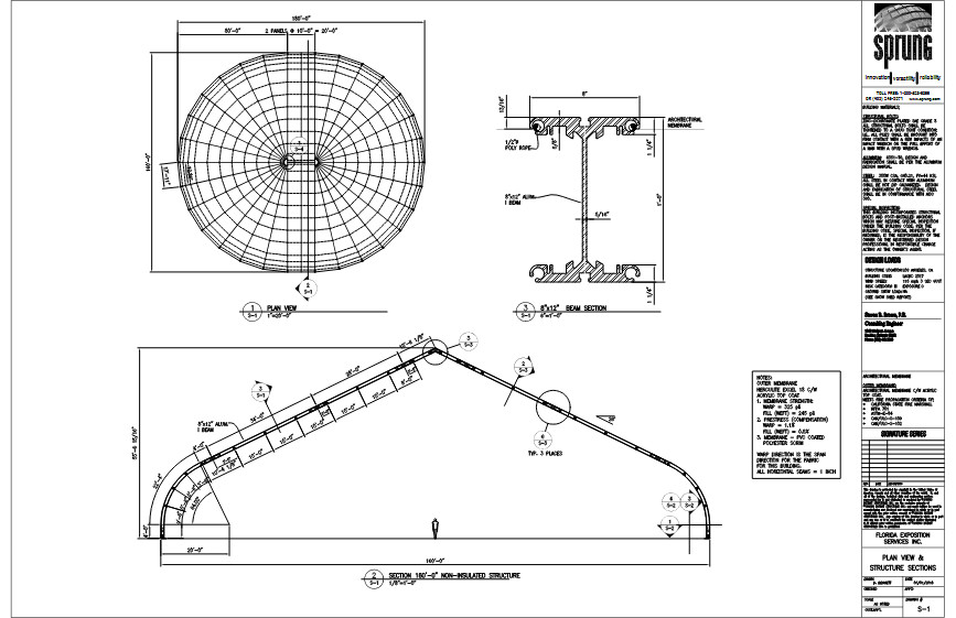 GIANT VINYL BUILDING FRAME TO MAKE A 160 WIDE X 410 LONG X 55 FT HIGH STRUCTURE