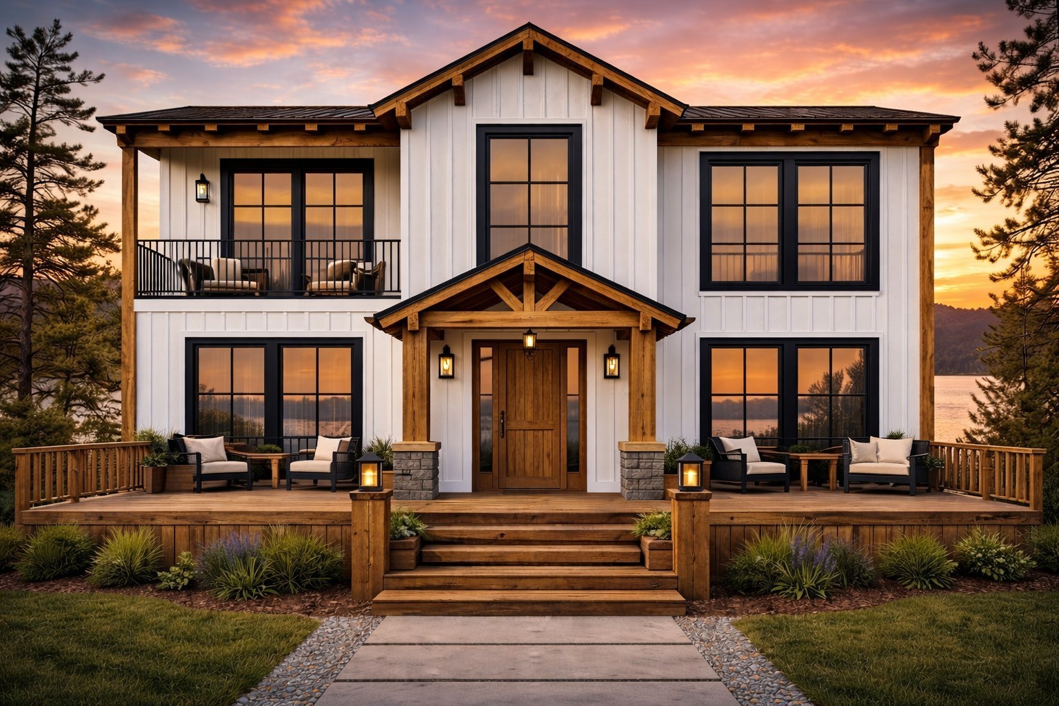 2,099 SF Modern Farmhouse Prefab Home 4 Bed 3 Bath $149,900 Prefab Home Package
