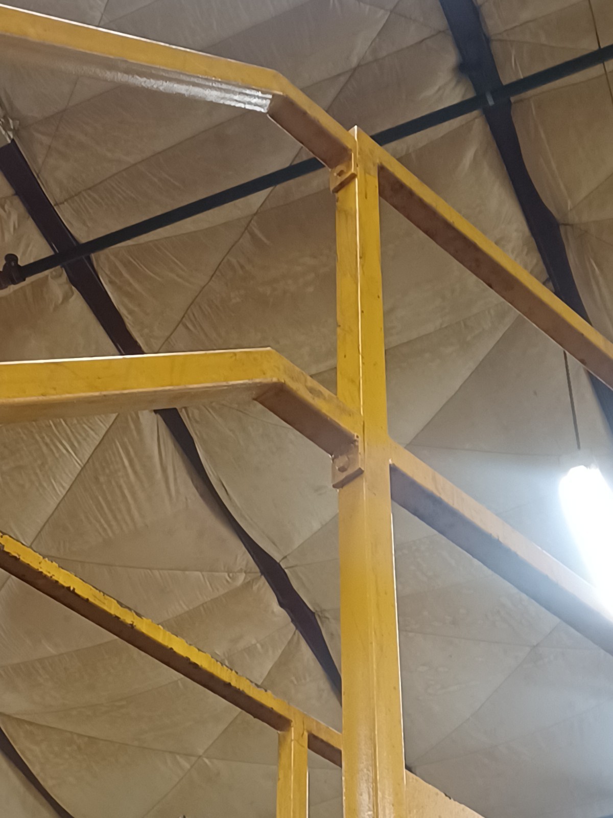 STEEL CONSTRUCTED MEZZANINE | COLOR: YELLOW | MULTI-LEVEL | MODULAR CONSTRUCTION