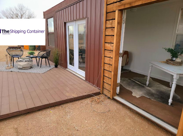 LARGE 26ft ON-OFF GRID CUSTOM CONTAINER ADU/SHORT TERM RENTAL- SOLAR POWER DECK