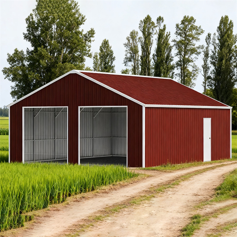 22′ x 23′ x 13′ Outdoor Storage Shed Reinforced Steel Structure Barn Car Garage