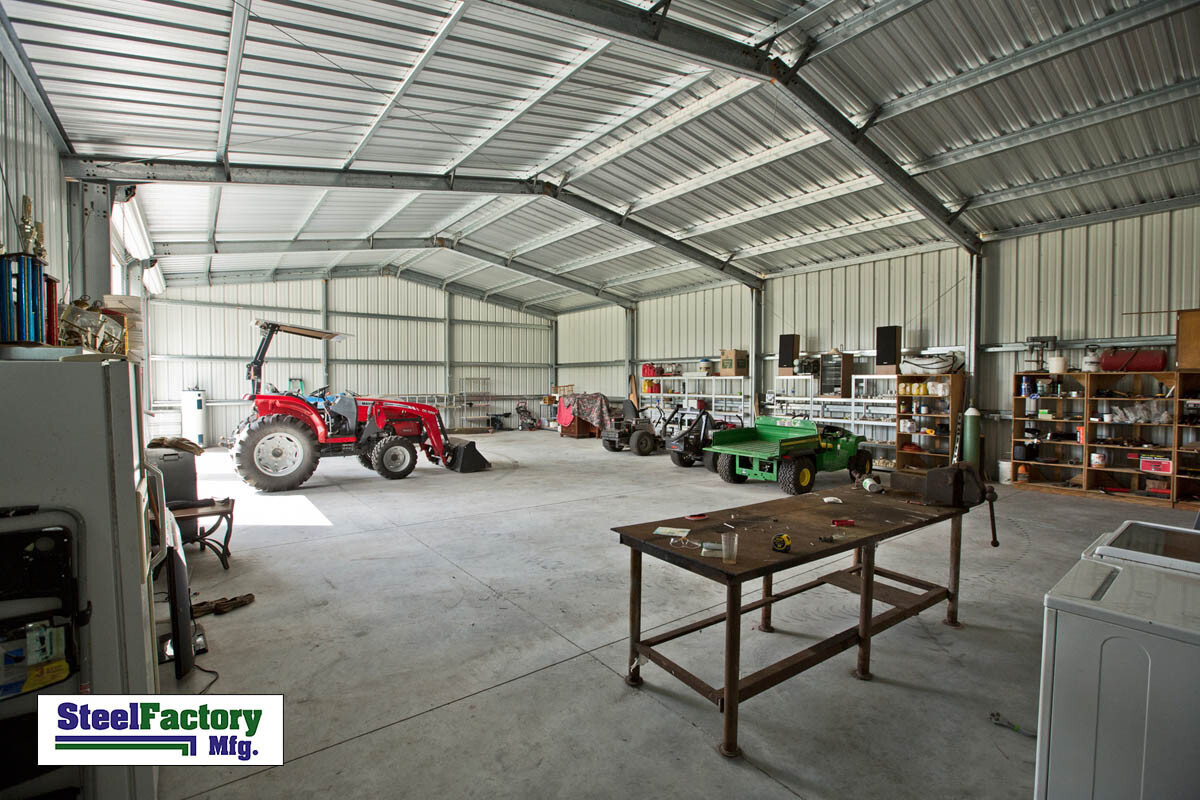 Steel Factory 30x50x12 Prefab Metal Barn Galvanized Beam Garage Building DIY