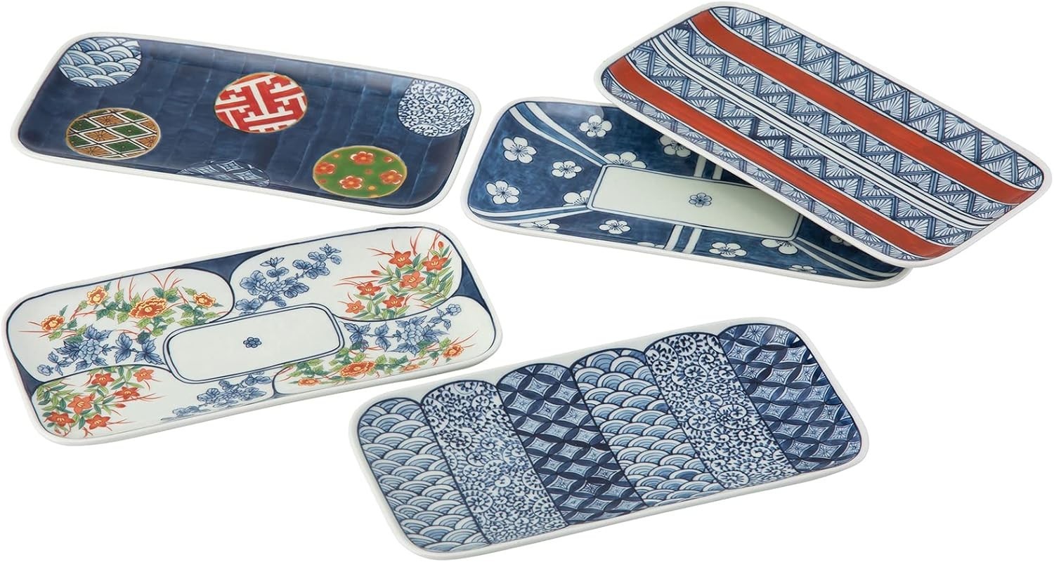 Saikai Pottery Saikai Pottery 20638 Hasami Ware Long Square Plate Plate Approx.