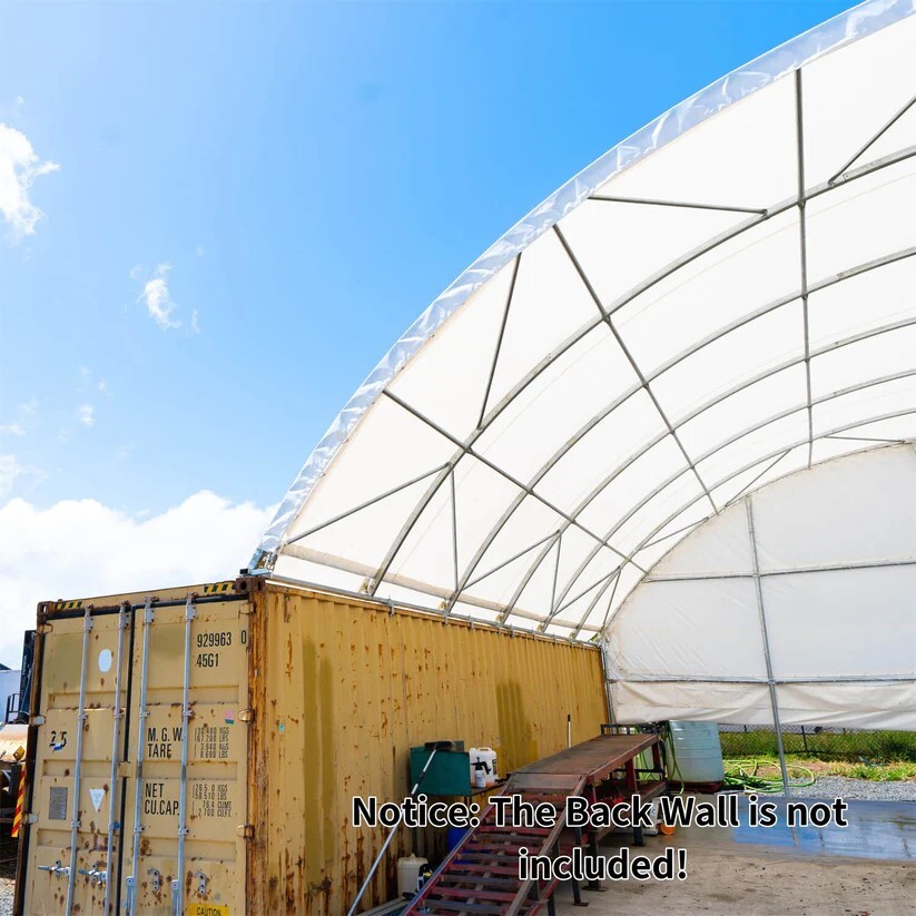 20’x20’Shipping Container Canopy Shelter Kit | 18OZ PVC | Industrial Tent