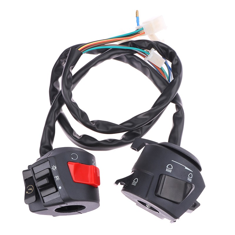 Universal Motorcycle Handle Bar Switches With Choke Horn Turn Controller Switch