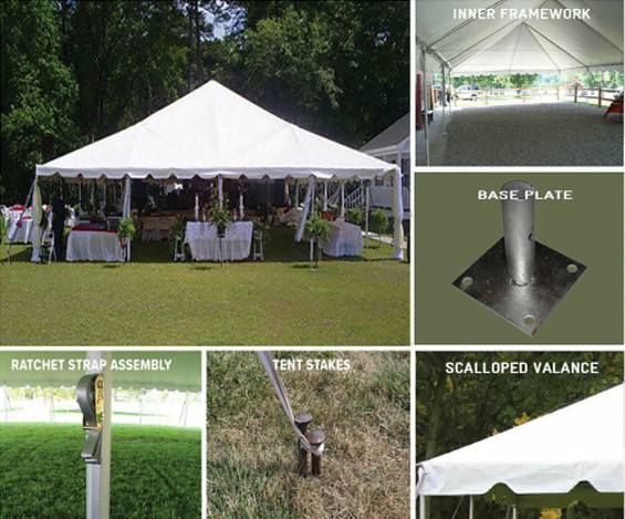 40’ x 120’ Multi Purpose Frame Tent New Commercial Grade Heavy Duty
