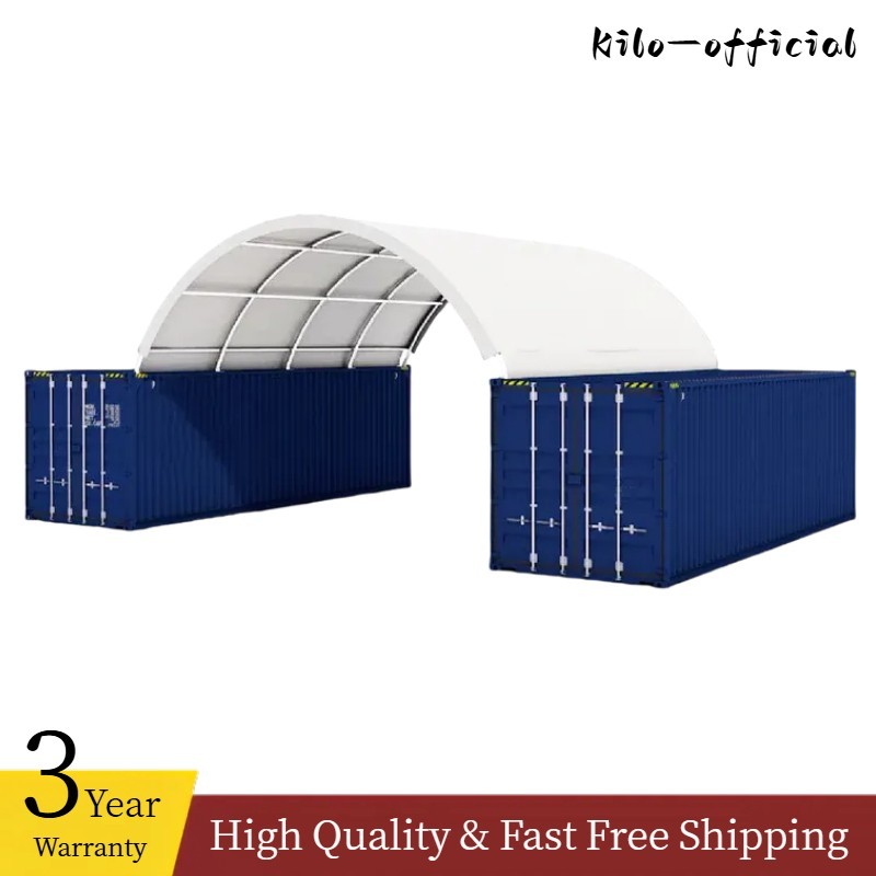 20’x20’x6.6′ 18oz PVC Canvas Fabric Building Shipping Container Canopy Shelter