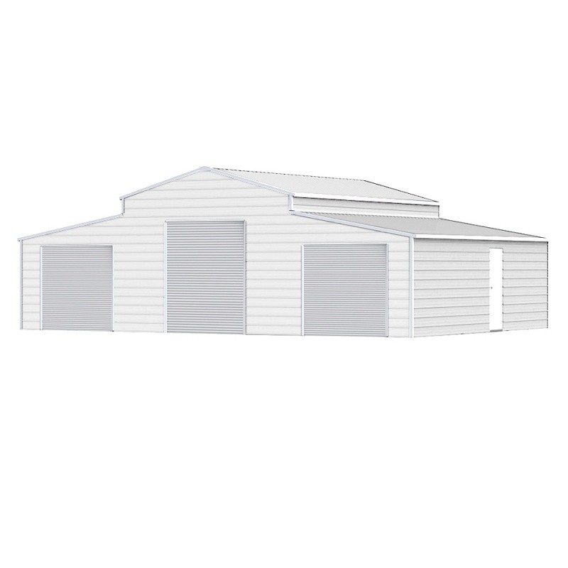 42x30x13ft Metal Garage Shed Outdoor Storage Heavy Duty Galvanized Steel Barn