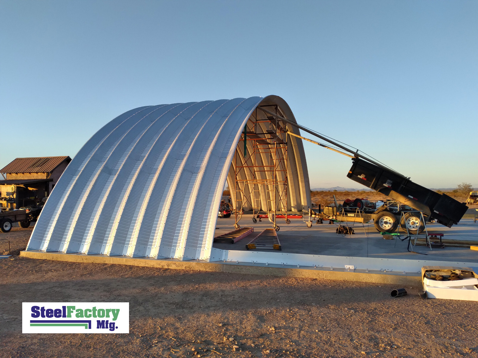 Steel Manufactured Arch Q25x40x12 Quonset Barn Farm Building Kit Factory Direct
