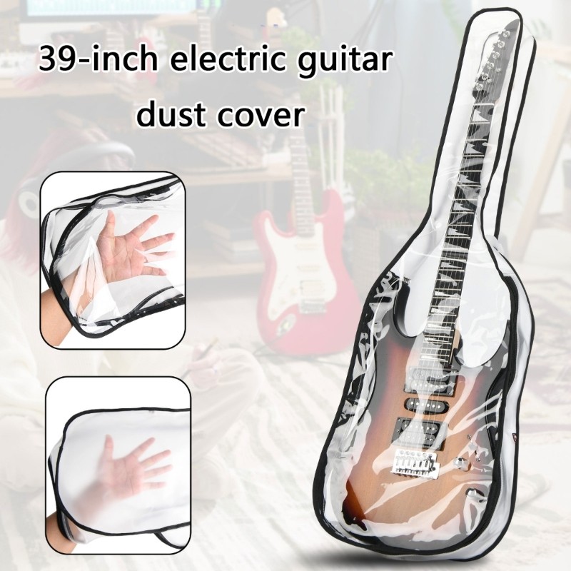 Clear Acoustic Guitars Bag Protector for 39inch Electric Guitar Accessories