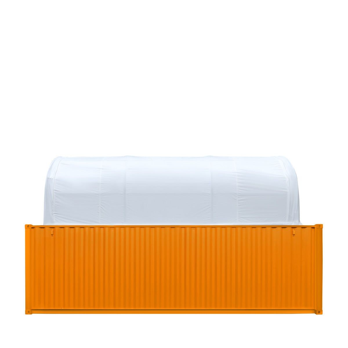 Dual Truss Fabric Shelter 30’x20′, 17oz PVC, for Containers