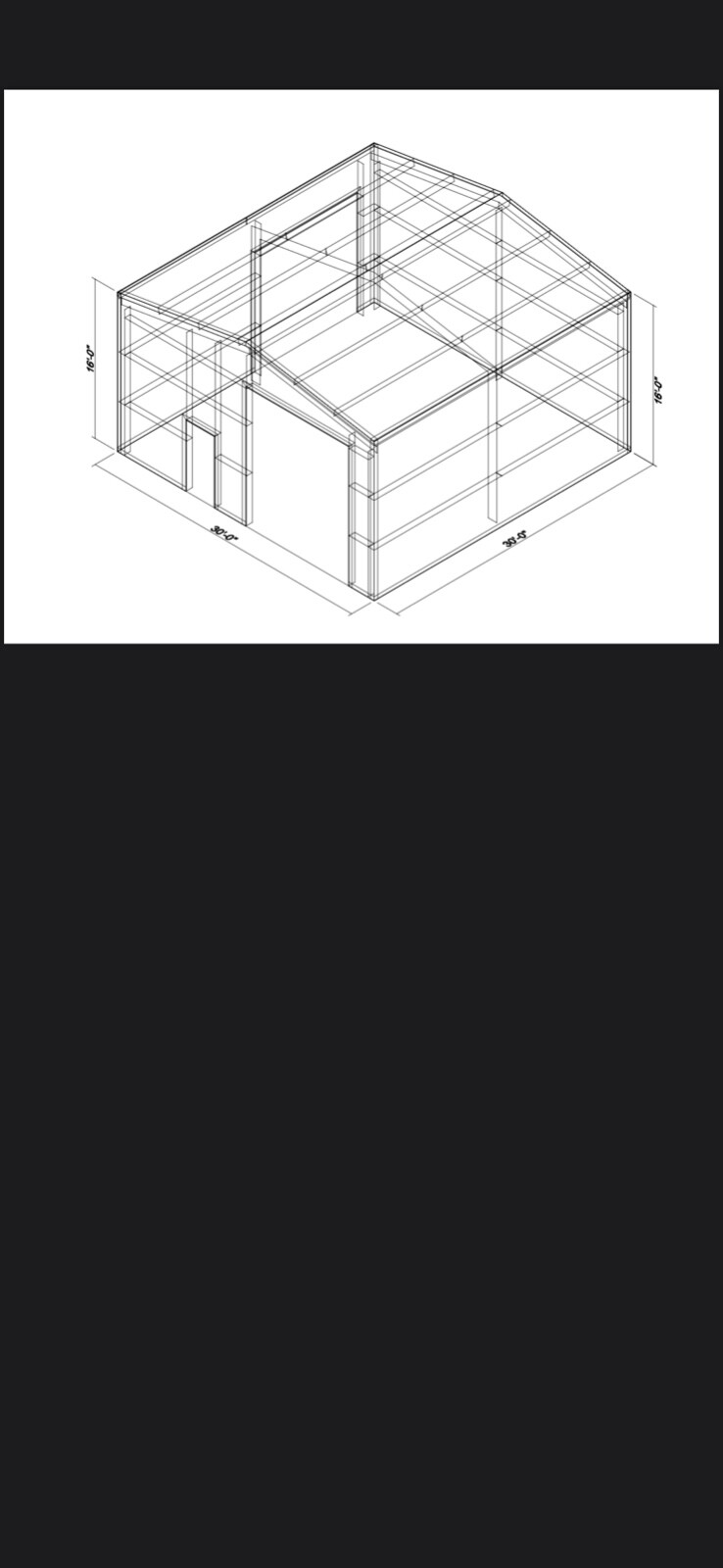 30x30x16Steel Building Kit Olympia IN STOCK READY FOR DELIVERY TODAY 
