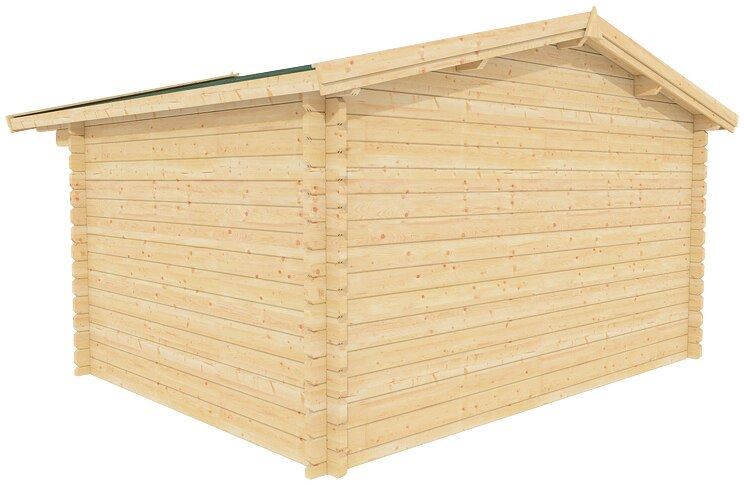 Bristhol 13×11 garden shed – natural wood prefab shed kit