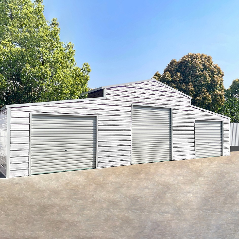 42x30x13FT Heavy Duty Garage Reinforced Steel Barn Shed for Farm Use 1260 sq.ft.