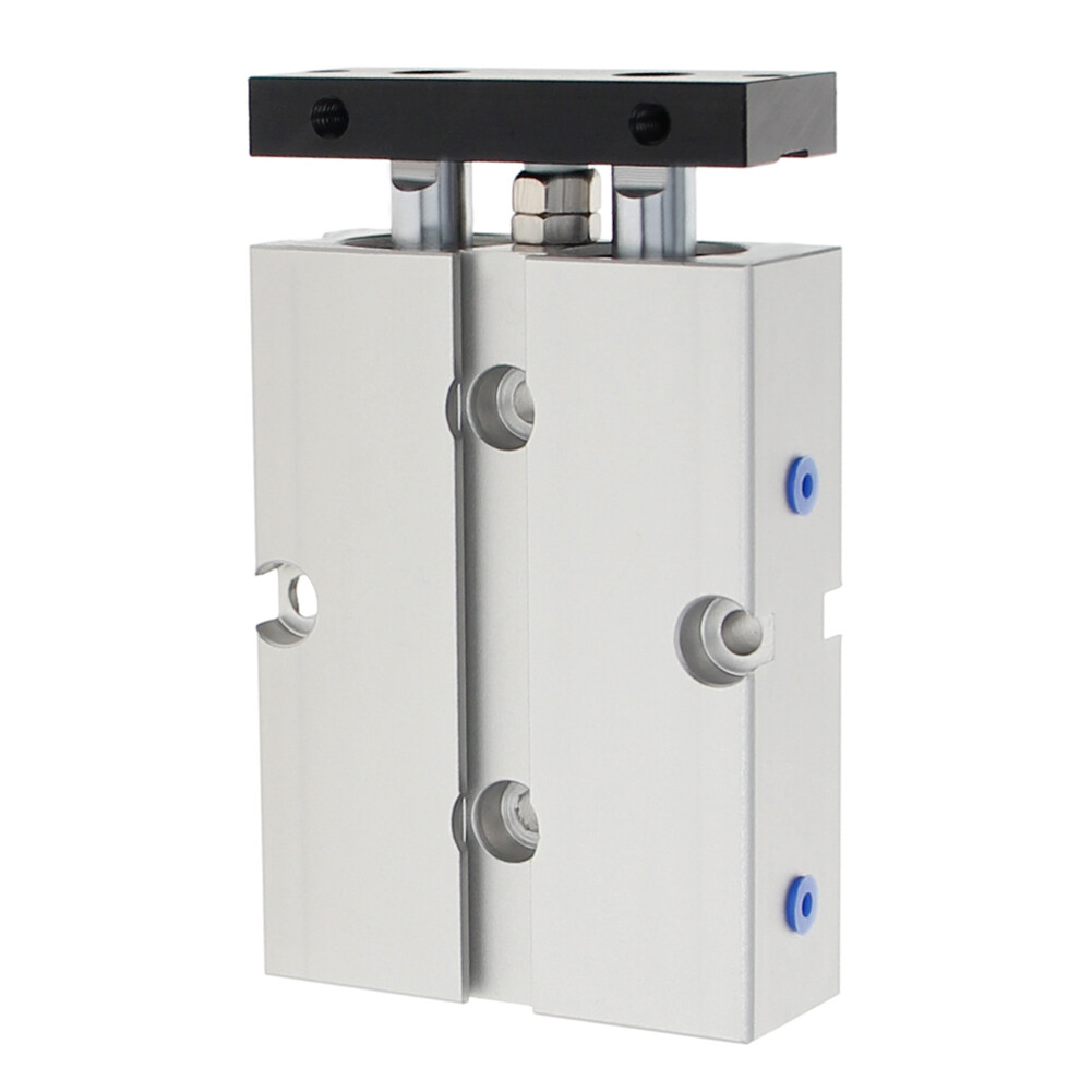 TN16mm Bore Stroke Dual Acting Double Rod Pneumatic Air Cylinder Alloy 10~150mm