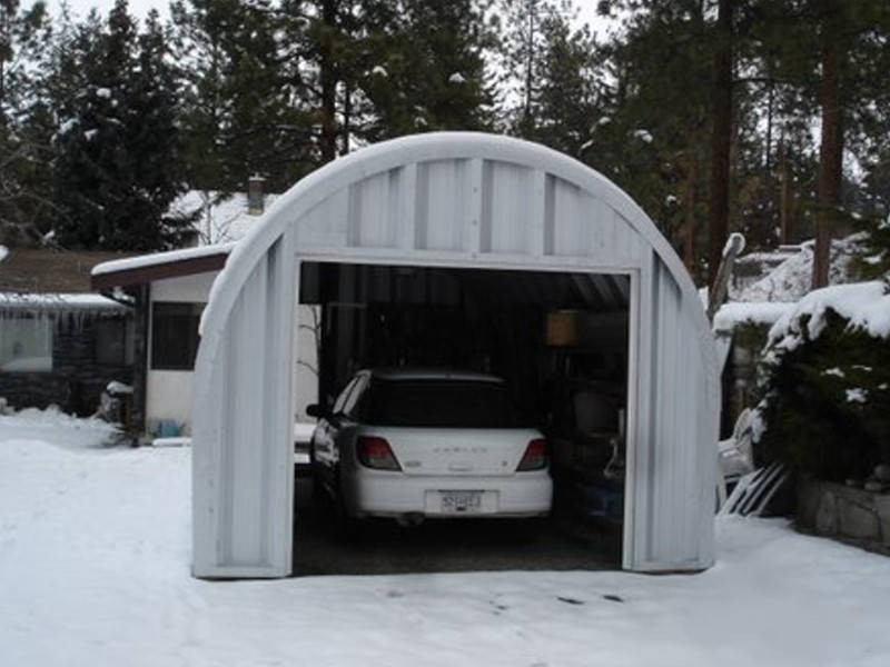 DuroSPAN Steel 14x24x10 Metal DIY Home Shed Shop Building Kits Open Ends DiRECT