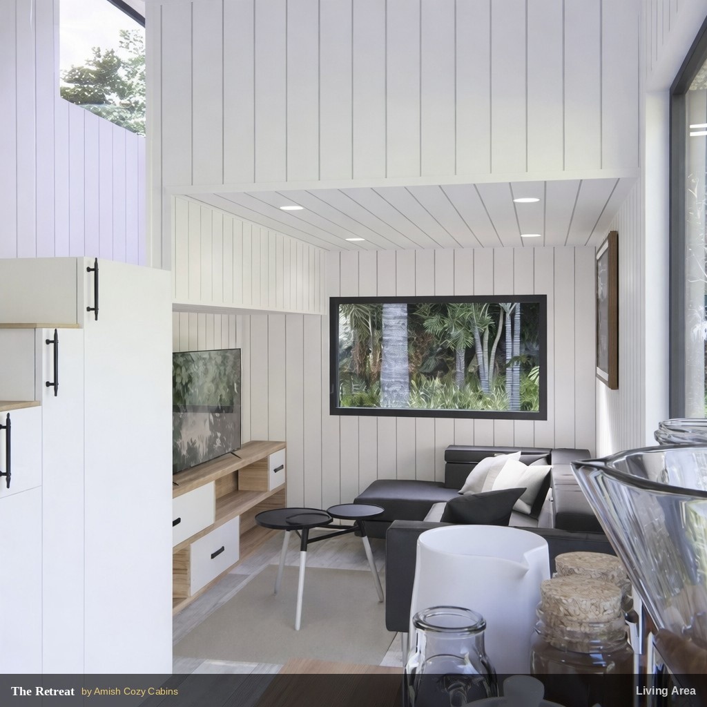 The Retreat Premium Tiny Home 377SF Towable Heated Floors $84,900 FREE SHIP