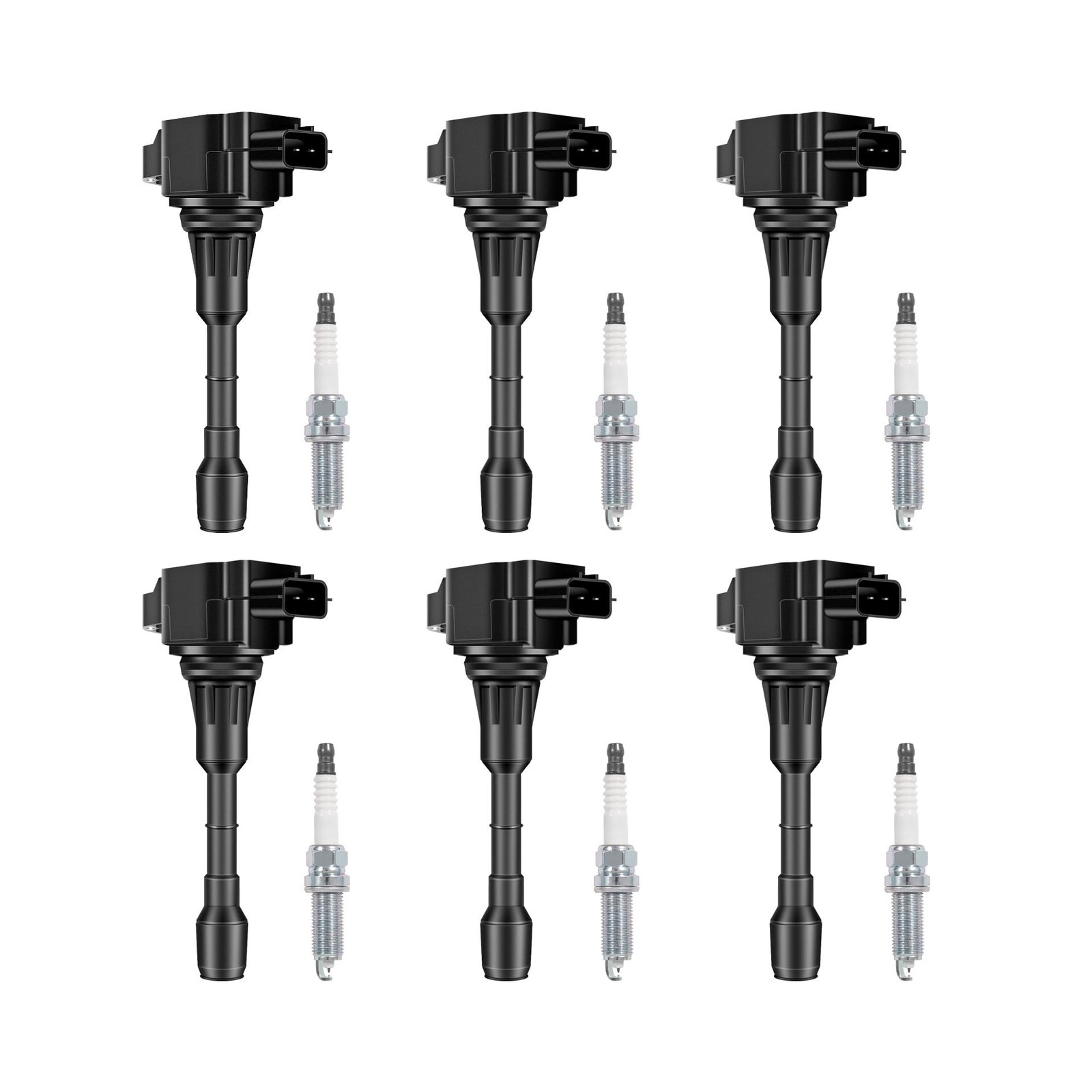 Set of 6 Ignition Coil Packs and Iridium Spark Plug Compatible with… Fast Ship