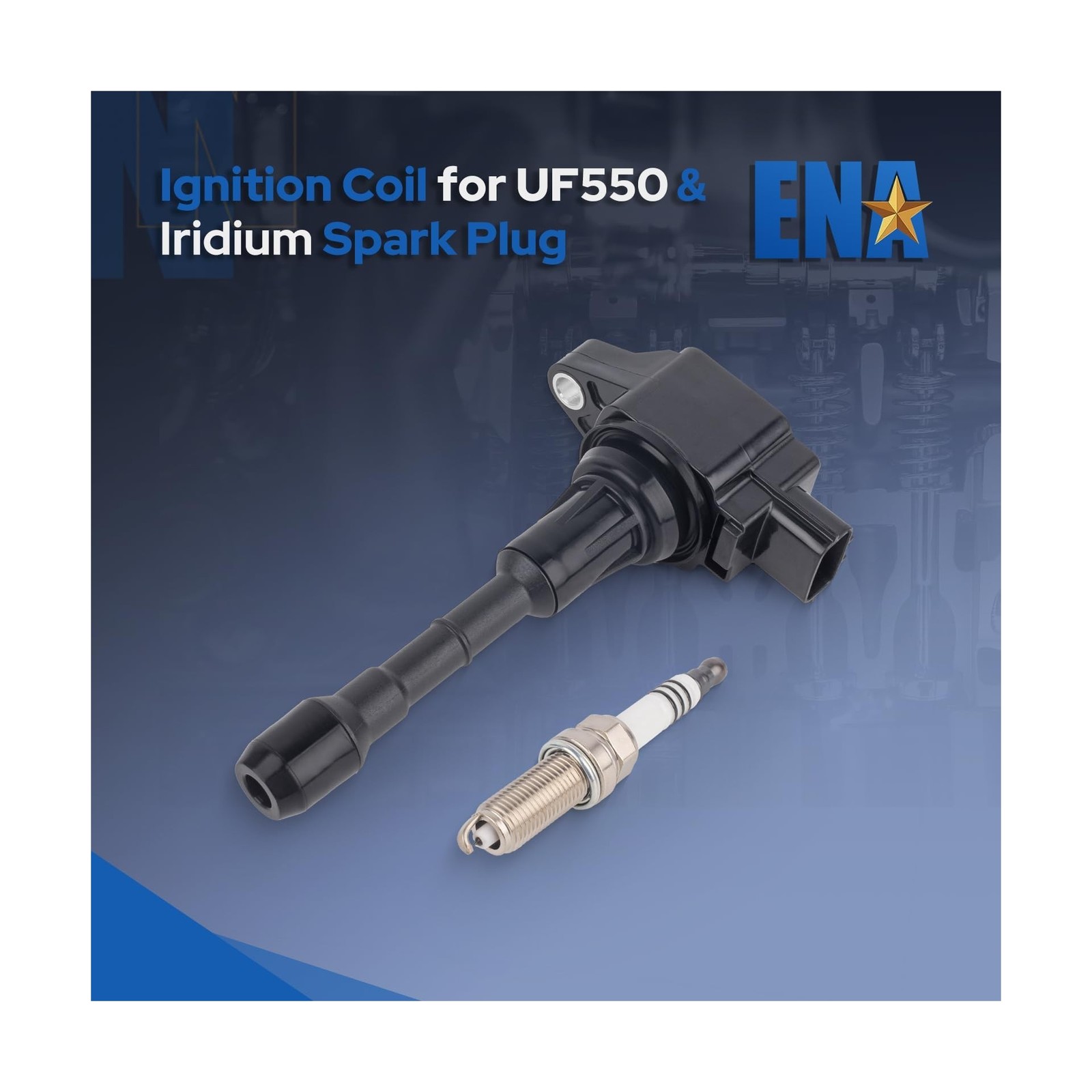 ENA Set of 6 Iridium Spark Plug and 6 Ignition Coil Pack Compatible… Fast Ship