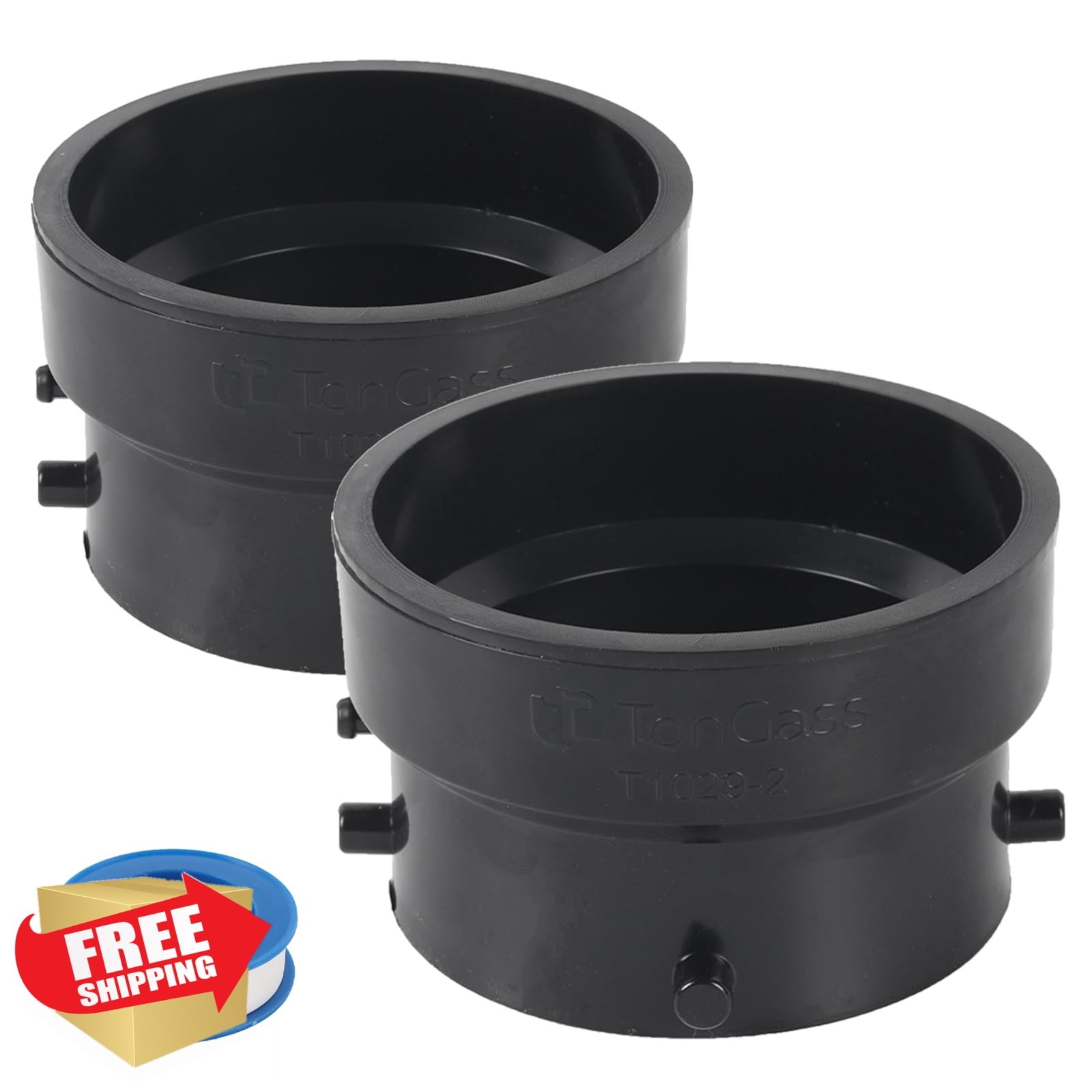 TonGass 2-Pack T1029-2 RV sewer adapter