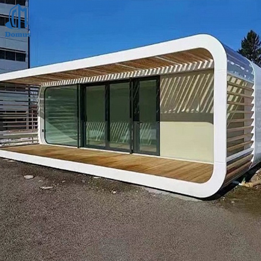 Prefabricated Apple Cabin Glamping Pod Tiny House Waterproof Garden Studio Fast