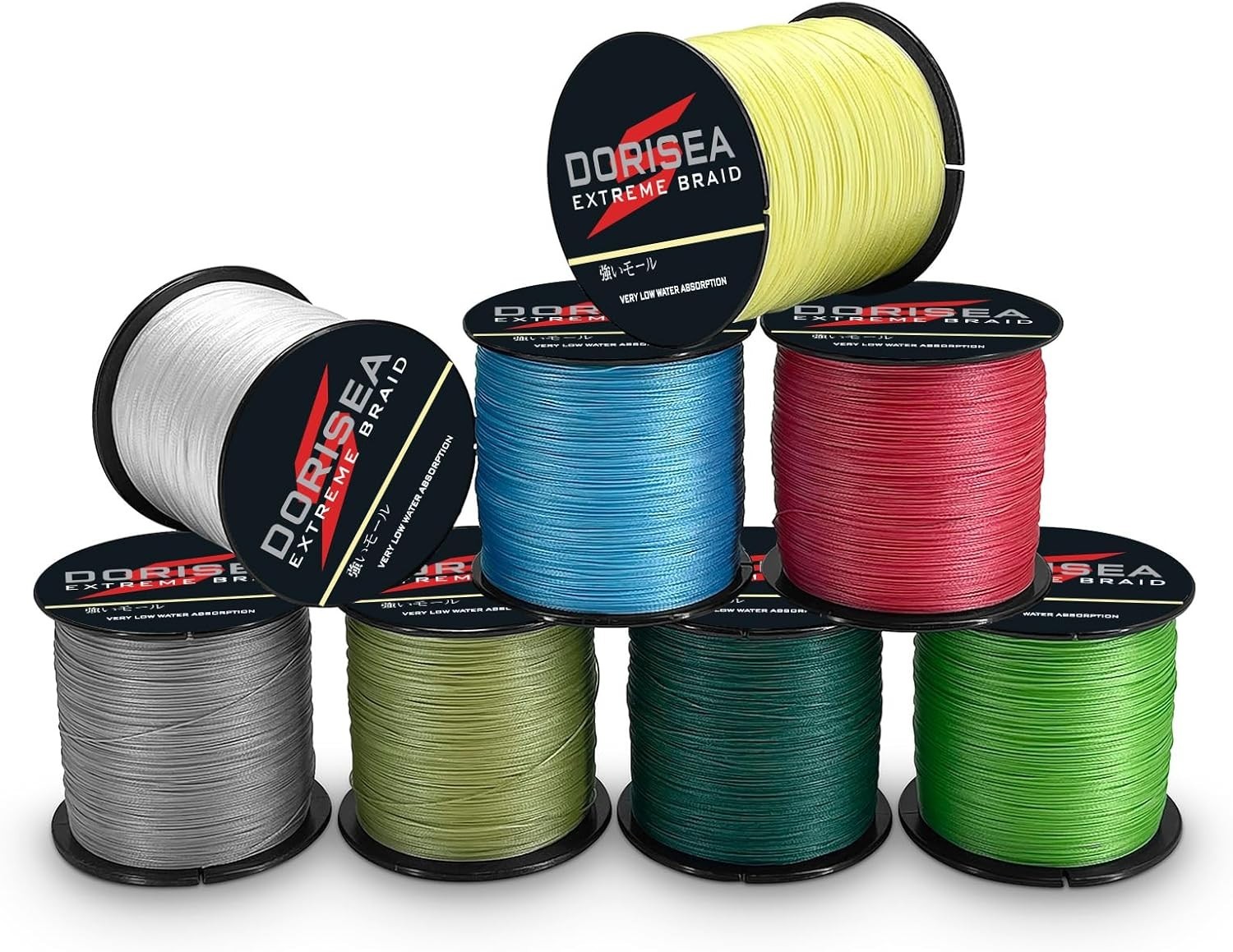 100% PE Braided Fishing Line Black 109-2187Yds 6-550LB Test
